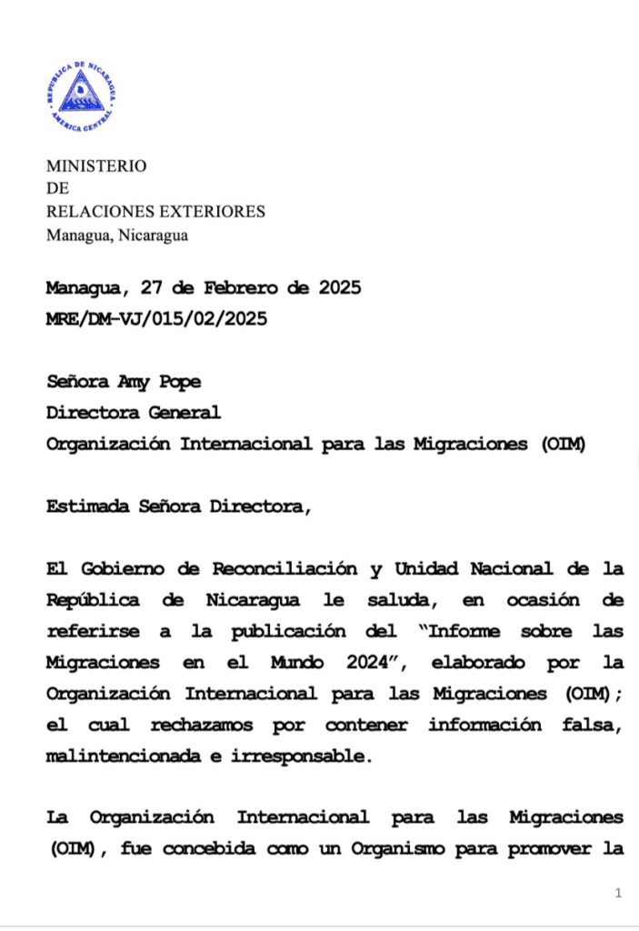 El creciente aislamiento internacional de Nicaragua: Implicaciones tras su salida de organismos internacionales